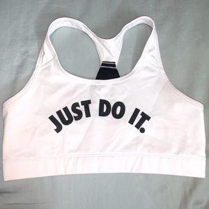 White Nike Sports Bra
